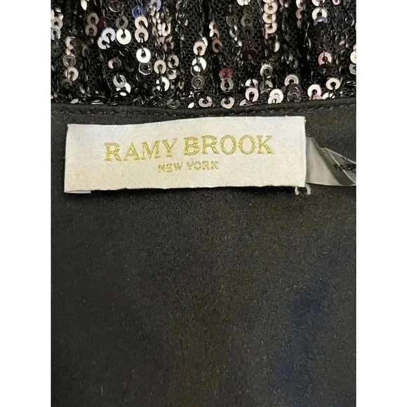 Ramy Brook Black Sequin Cocktail Dress Size XS - Picture 11 of 11